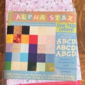 Colorbok Alpha Stax Punch Out Letters - Multicolor